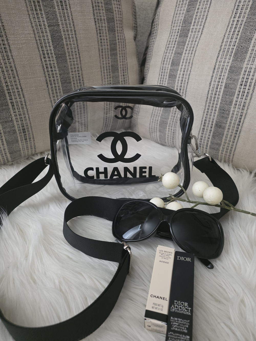 Clear Crossbody Bag Stadium Bag Cosmetic Bag Transparwnt Bag